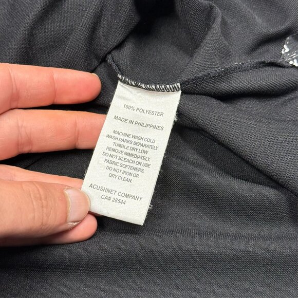 FootJoy Polo Golf Shirt Short Sleeve Black Large - Picture 7 of 7